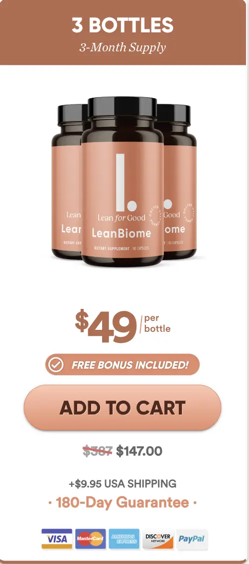 LeanBiome three bottles order